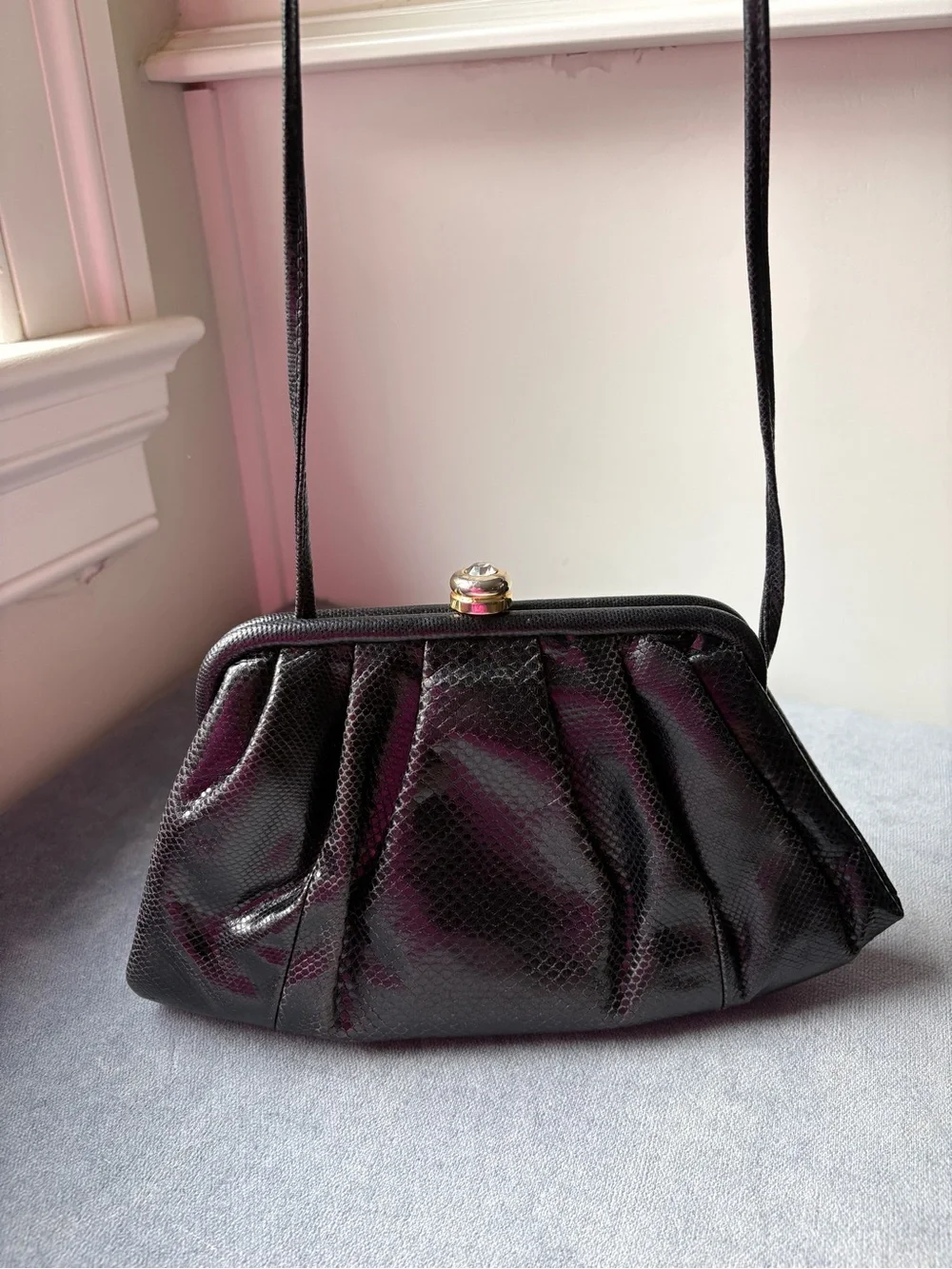 Susan Gail Snake Skin Handbag